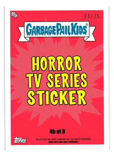 2016 GARBAGE PAIL KIDS SERIES 2 PRIME SLIME TRASHY TV PICK YOUR CARD BLOODY RED - Picture 30 of 323