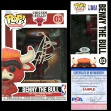 Ayo Dosunmu Signed Autographed Benny The Bull Funko Pop #03 PSA/DNA COA