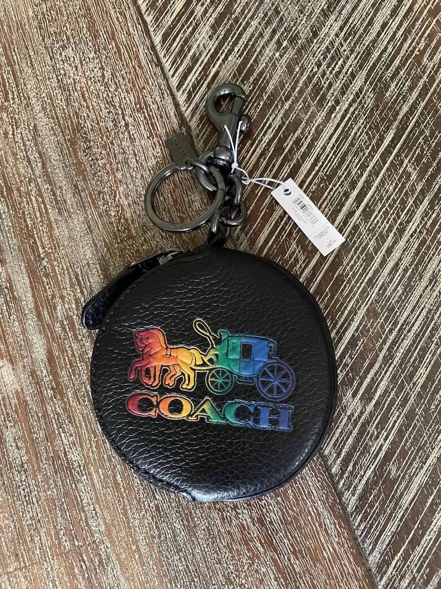 Coach rainbow coin purse sale