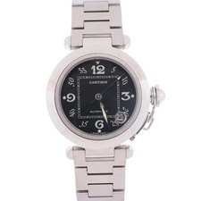 Cartier Pasha 35mm Black Dial Watch Ref# W31043M7