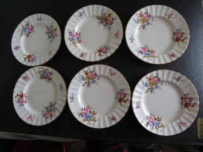 6er Set Royal Worcester Roanoke Beilagenteller keine Gebrauchsspuren