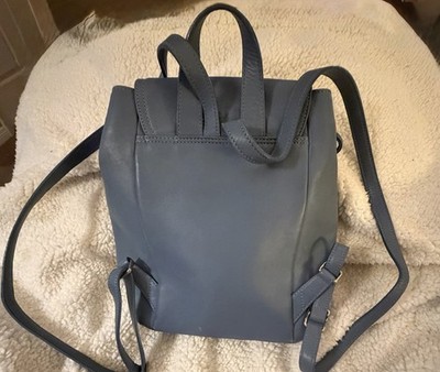 Coach Vintage Blue Buckle Drawstring Backpack with Logo Accent | eBay