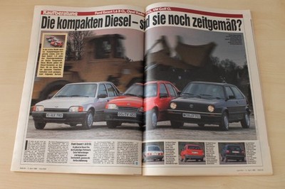 Auto Bild 14/1989 Ford Escort 1.6 D CL mit 54PS besser als...?