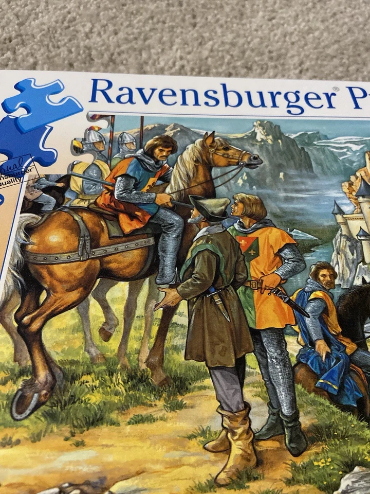 Quebra-cabeça vintage 1991 Ritterburg KNIGHT’S CASTLE Ravensburger 200 peças - Imagem 4 de 4