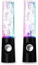 Led Light Dancing Water Speakers Fountain Music for Desktop Laptop Computer PC 
