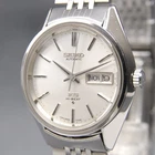 Overhauled [N MINT] Vintage KING SEIKO 5626-7110 Hi-Beat KS Silver AT Mens Watch