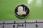 GAGARIN 1ST SOVIET IN SPACE VOSTOK I RARE 2001 LIBERIA 999 SILVER COIN 2GV5