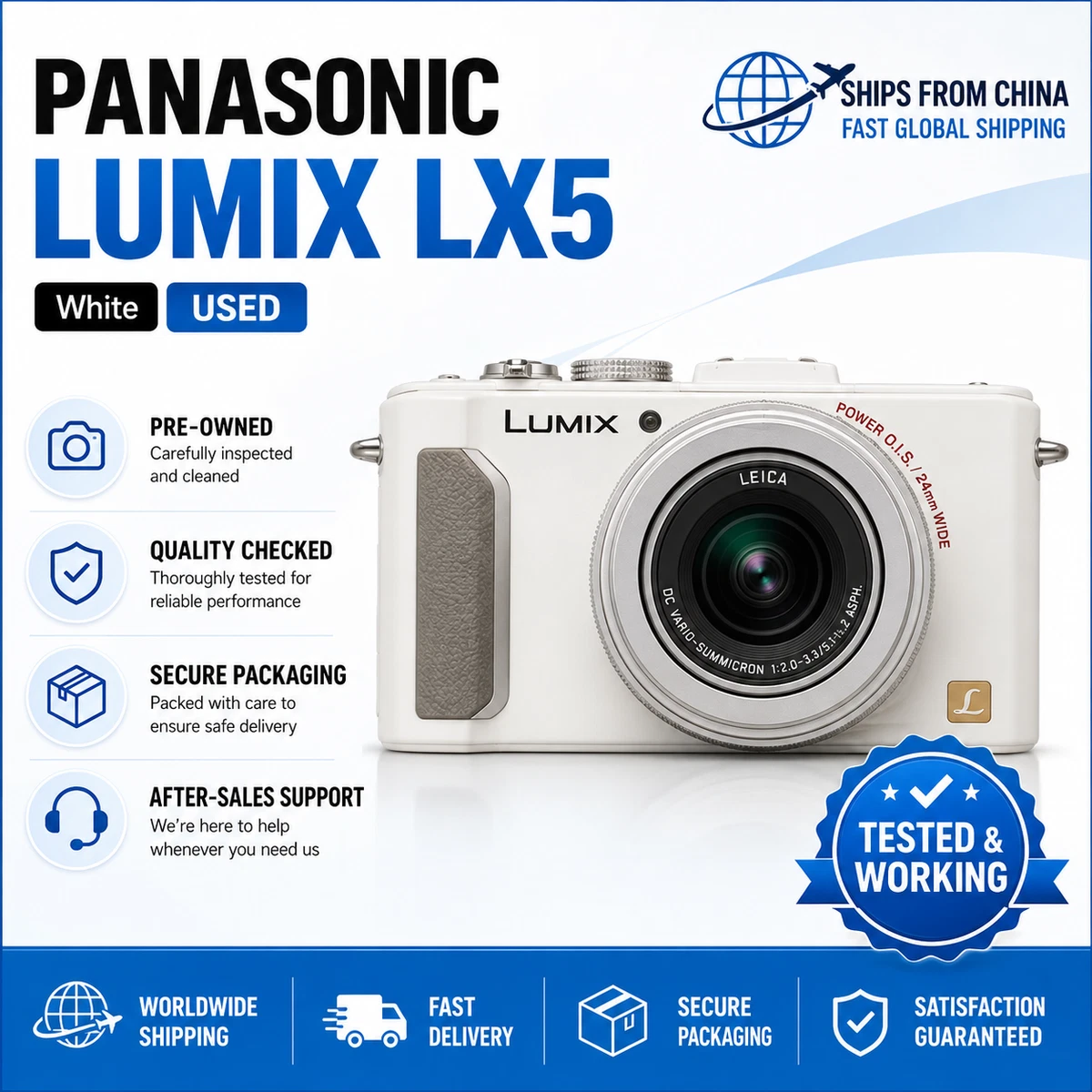 Preços baixos em Câmeras digitais Panasonic Lumix DMC-LX5 | eBay