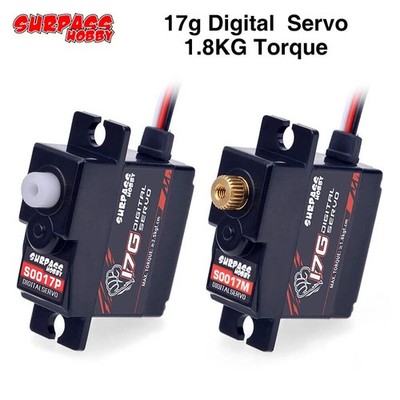 SURPASS Hobby S0017M 17g Digital Micro Servo 1,8kg Metallgetriebe für 1/16-1/18 RC M