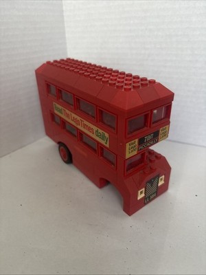 LEGO 760 London Bus Vintage Legoland Town City Vehicle 384 Near Complete