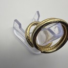 Vintage Modernist Gold Tone Split Open Coil With Bag Of Random Single Earrings. — photo 3