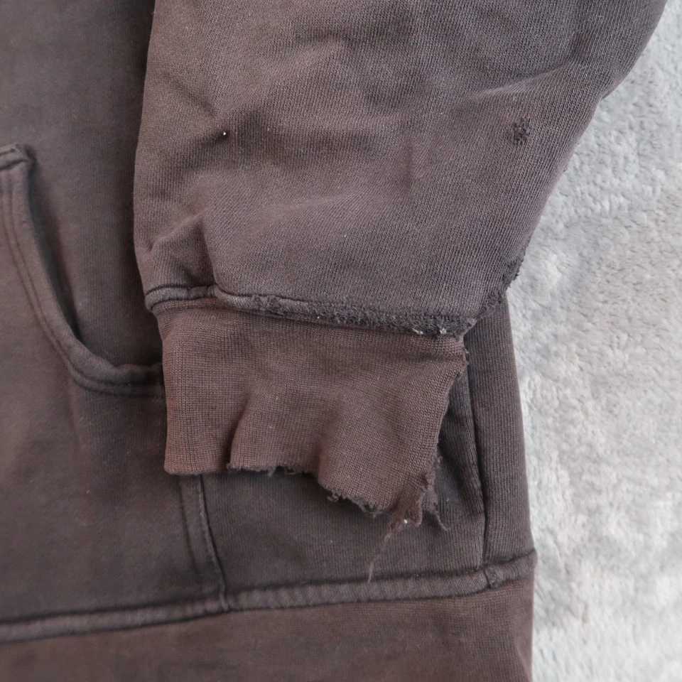 Sudadera con Capucha Forrada Térmica Joe Boxer De Colección Para Hombres Capucha Cremallera Negra Desvanecida L Foto 4 de 4