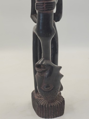 African Art, Wooden Makonde Shetani Rare Sculpture - Picture 3 of 9