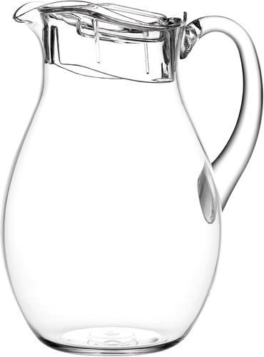 Outdoor Pitcher 72Oz Acrylic Clear Acrylic Pitcher Lid Reusable Bpa-Free Indoor Outdoor ...