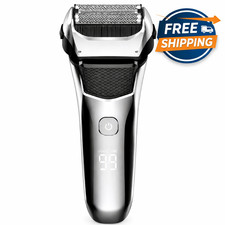 Men Foil Shaver Wet Dry Electric Razor IPX6 W...