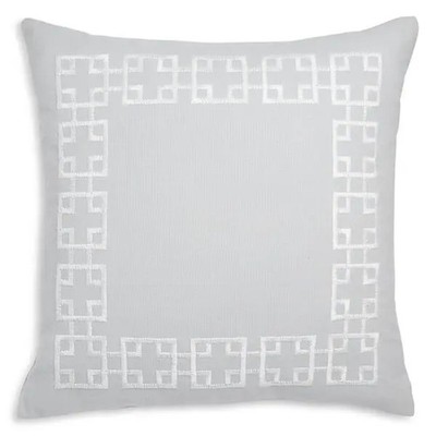 2 PACK Sky Greek Key Decorative Pillow -  Grey