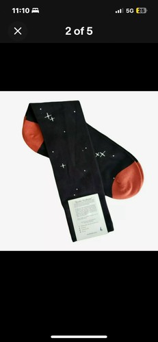 Soxfords Men's Novelty "Kessler Syndrome" Socks Men's OSFA - Picture 4 of 5