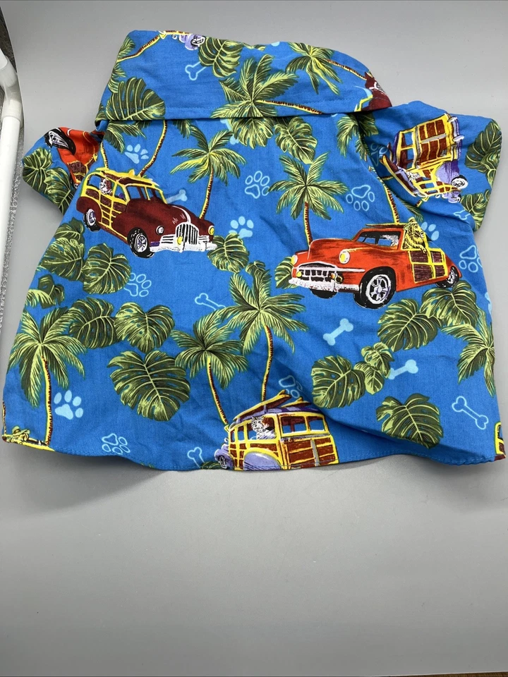 RJC Ropa Deportiva Hecha en Hawaii Aloha Tropical Coche Camisa para Perros Talla MEDIANA NUEVA SIN ETIQUETAS Foto 4 de 4