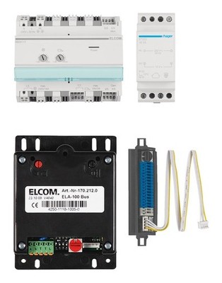 ELCOM Audioset Basic Bus ELA BTE Stahl RED - REK001Y