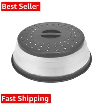 Microwave Splatter Cover Collapsible Microwave Cover for Food, Easy Grip Frui...