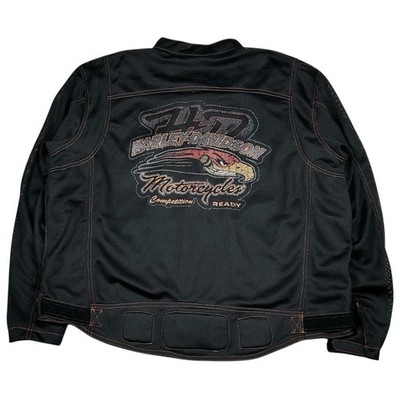 Harley Davidson Mesh Jacket Regulator Performance Riding Gear Mens 3XL Black Zip