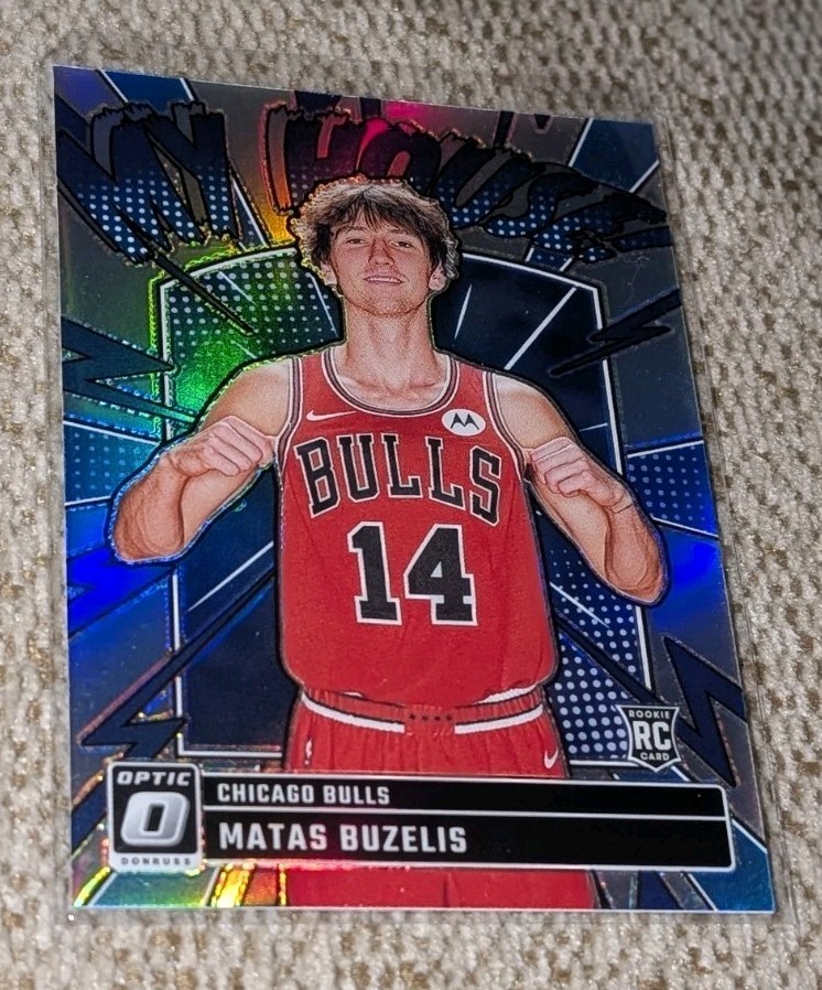 2024-25 MATAS BUZELIS DONRUSS OPTIC MY HOUSE! SILVER PRIZM RC INSERT #15 BULLS