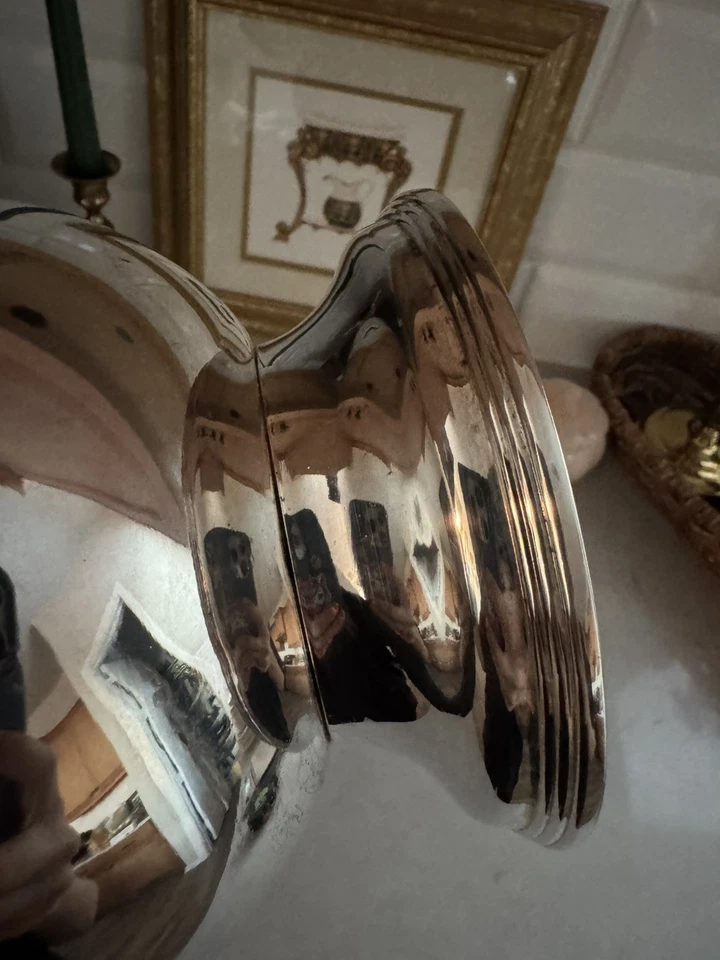 Cubo de champán vintage Godinger plateado con uvas en vid Foto 4 de 4