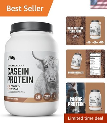 24g Protein Levels Micellar Casein Protein - No Added Sugar, 2LB Chocolate
