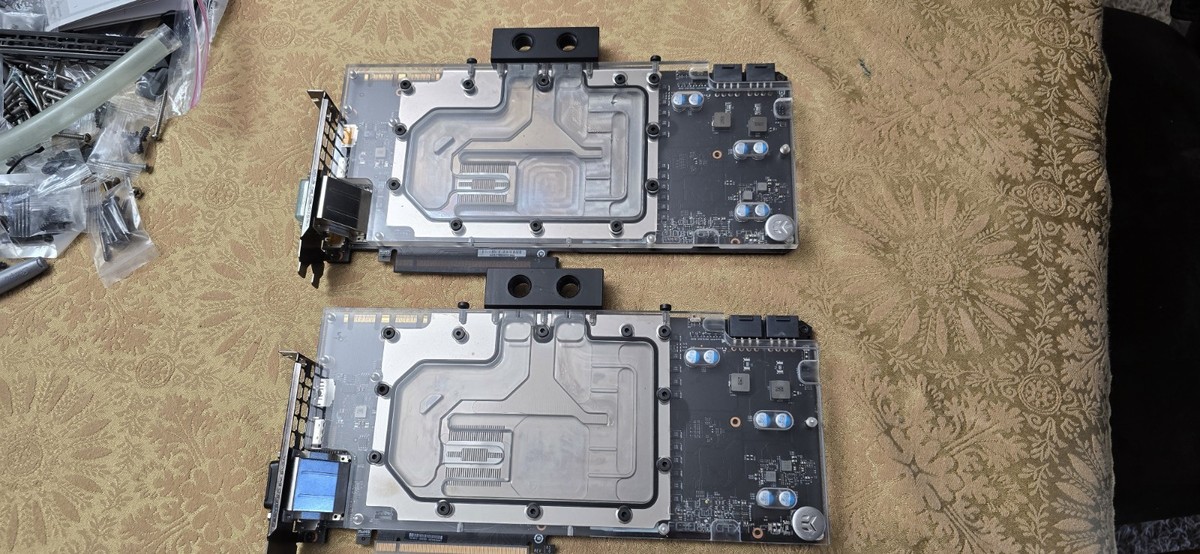 2x EVGA GeForce GTX 1080 Ti FTW3 with EK WATERBLOCK SLI-MODE. | eBay