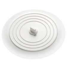 1Pcs Reusable Silicone Drain Stopper Kitchen Bathroom Sink Plug White