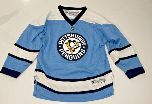 Pittsburgh Penguins Youth 4-7 NHL Reebok Hockey Jersey Light Blue
