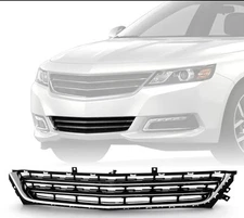 2014-2020 Chevy Impala Front Bumper Center Lower Grille Assembly Chrome/Black