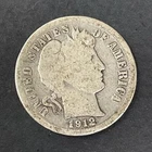 1912 D Barber Silver Dime 90% Silver