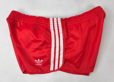 adidas Sprinter Shorts Nylon Gr. D7 (L/XL) rot West Germany vintage 80s Polyamid - Bild 1 von 4