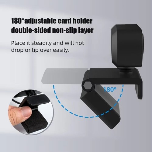 USB Ready 2K 1080P 720P 480P Webcam with Integrated Noise Reduction Microphones - Afbeelding 7 van 12