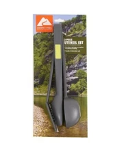 Ozark Trail 3-Piece Utensil Set Portable Cooking Camping Hiking Backpacking RV