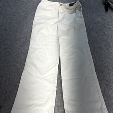 Vineyard Vines Women s 18 White Cotton Chino Pants Classic Fit Straight Leg Prep