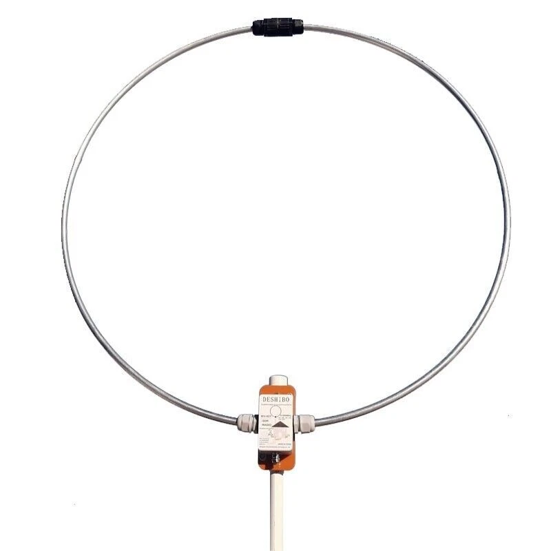 DESHIBO WV-601 0-999MHz Receiving Wideband Passive Loop Antenna Aluminum Ring - Bild 2 von 3