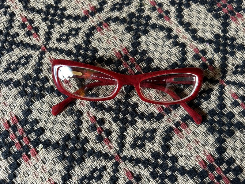 donna karan eyeglasses Red