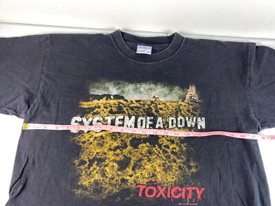 Vintage System Of A Down T-Shirt Toxicity Tour 2001 Large