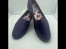 Grasshoppers by Keds Slip On Shoes Women Sz. 6.5  Purple Red Hat Society Comfort