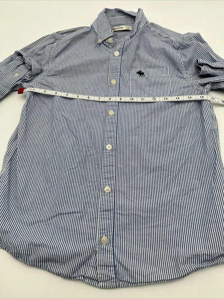 Camisa Abercrombie Niños Manga Larga Con Botones Juvenil Niña X-Grande Rayas. #13289 Foto 4 de 4