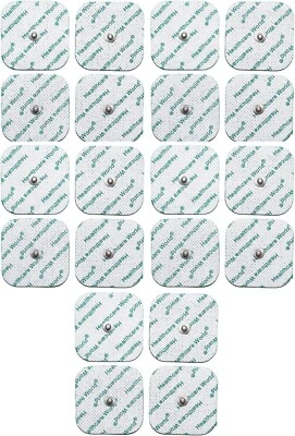 Tens Electrode Pads (20 pcs) Self-Adhesive Electrodes with 3.5mm Stud Connection