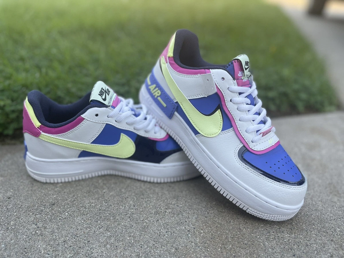 Size 8.5 Nike Air Force 1 Low Shadow Sapphire CJ1641 100 Women