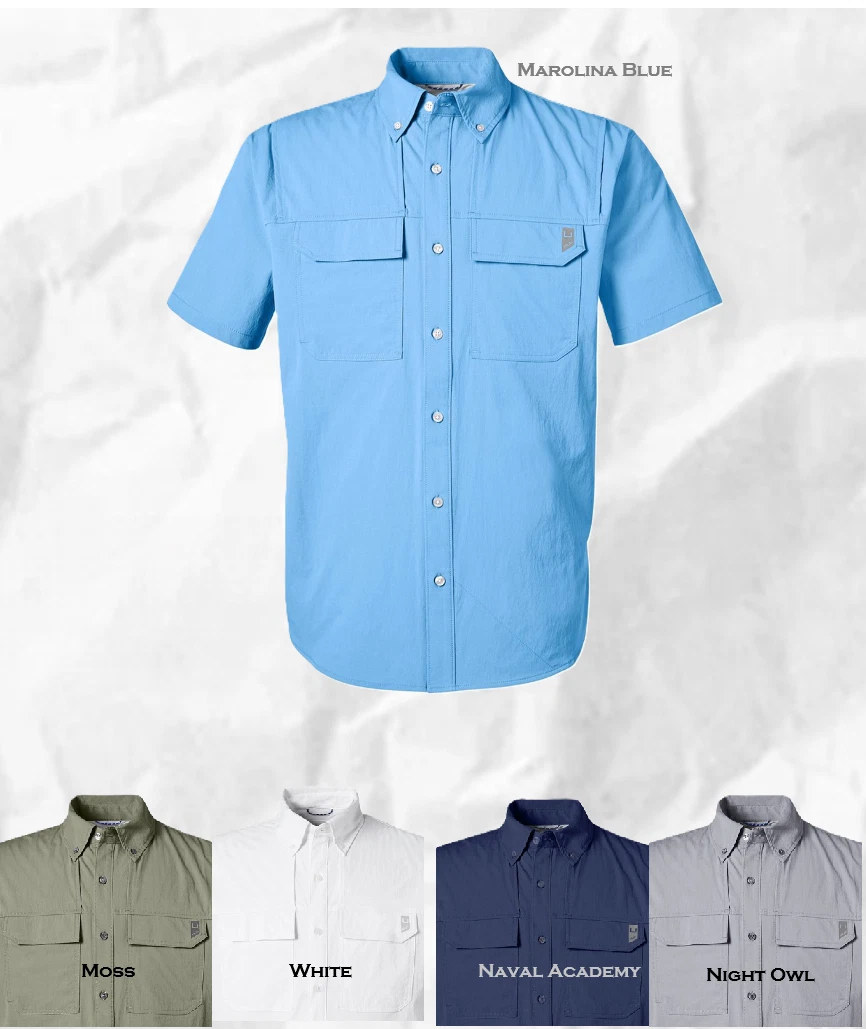 Men's HUK Creekbed Short Sleeve Fishing Shirt, Quick Dry, UPF 30- H150183
Opens in a new window or t