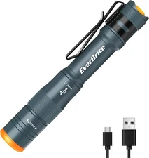 EverBrite Mini Pen Light, Rechargeable Pocket Pen Flashlight with USB C Cable