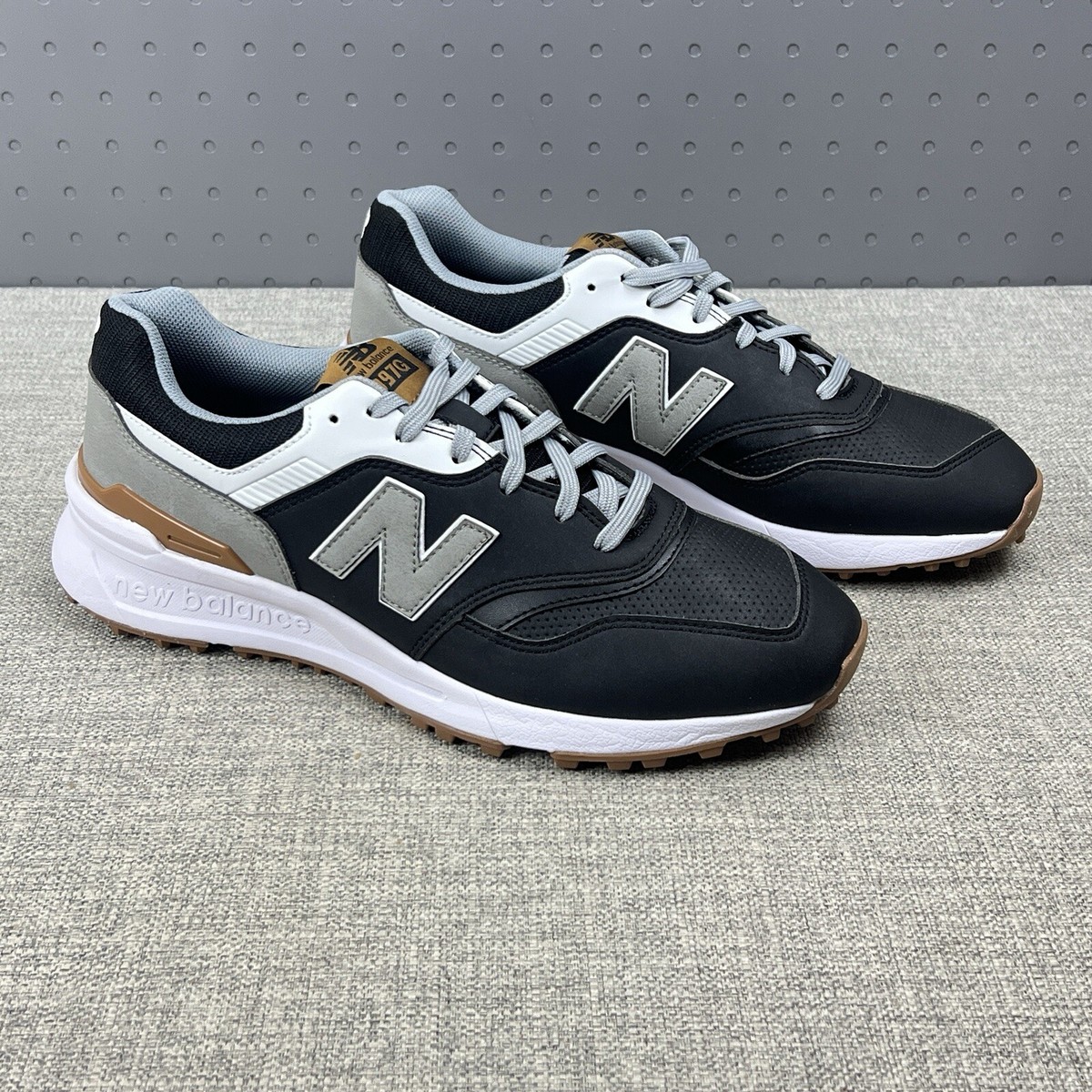 New New Balance Black White Golf Shoes New 997 SL 2024