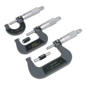 Sealey Micrometer Set 3pc Metric - AK9651M Obfite ceny specjalne