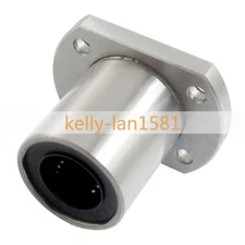 1PC LMK16UU 16mm Oval Flange Mounted Linear Motion Bushing Ball Bearing