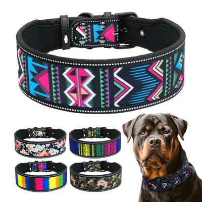 2 wide dog collars